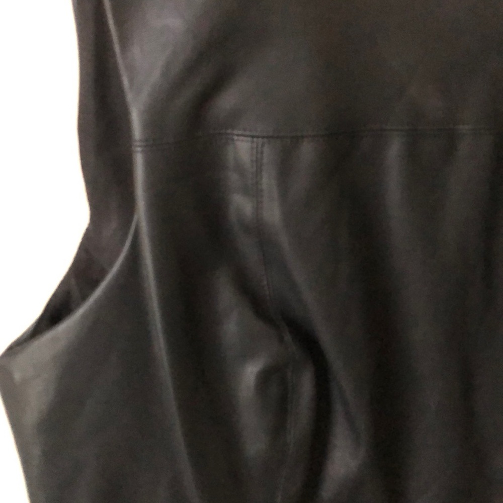 Faux Leather Dress - Picture 2 of 8